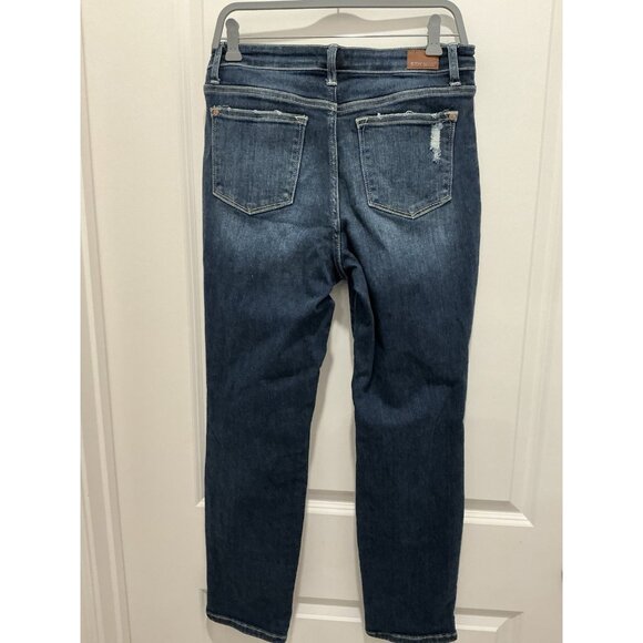 Judy Blue Boyfriend Fit Jeans 7/28 Medium Wash Distressed 5 Pocket - Picture 5 of 10